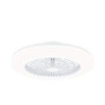 Philips Amigo Flat Fan Ceiling IR RD Ventilador de Techo con Luz LED Hasta 6500K - Aspas Integradas - 25W Ventilador + 60W Luz  - Mando a Distancia - Color Blanco