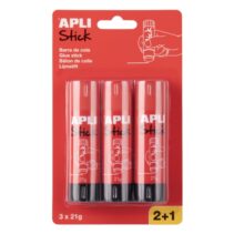 Apli Pack con 3 Barras de Pegamento 21g - Facil Aplicacion - Secado Rapido - Transparente
