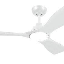 Philips Olas Fan Ceiling Ventilador de Techo con Luz LED Hasta 6500K - Aspas Fijas - 30W Ventilador + 24W Luz - Mando a Distancia - Color Blanco