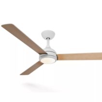 Philips Velyx Ceiling Ventilador de Techo con Luz LED Hasta 6500K - Aspas Fijas - 32W Ventilador + 24W Luz - Mando a Distancia - Color Blanco/Madera