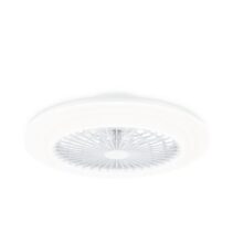 Philips Amigo Flat Fan Ceiling IR RD Ventilador de Techo con Luz LED Hasta 6500K - Aspas Integradas - 25W Ventilador + 60W Luz  - Sparkle - Mando a Distancia - Color Blanco
