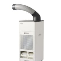 Brother Spot Cooler PD-7100S Climatizador Evaporativo - Potencia Hasta 220W - Flujo Hasta 500 m3/h - Hasta 6 Horas de Enfriamiento - Dos Tanques de 5 Litros Extraibles - Ruedas Multidireccionales - Color Blanco