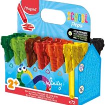Maped Color`Peps Infinity Jumbo Pack de 72 Lapices de Colores de Larga Duracion - Hecho Totalmente de Mina - Colores Surtidos