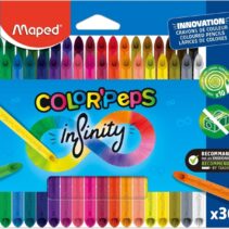 Maped Color`Peps Infinity Pack de 36 Lapices de Colores de Larga Duracion - Hecho Totalmente de Mina - Colores Surtidos