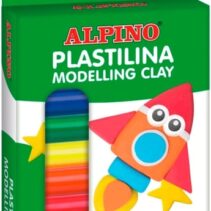 Alpino Pack con 8 Barras de Plastilina 12gr - Muy Flexible - Pueden Mezclarse - Sin Gluten - Colores Surtidos