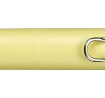 Uni-ball One P Boligrafo Retractil con Punta Fina 0.5mm - Agarre Suave y Comodo - Tinta Color Negro - Cuerpo de Color Amarillo Banana