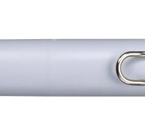 Uni-ball One P Boligrafo Retractil con Punta Fina 0.5mm - Agarre Suave y Comodo - Tinta Color Negro - Cuerpo de Color Azul Soda