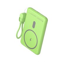 Leotec Powerbank Inalambrico 5.000 mAh -  PD 20W - Qi 15W - Color Verde