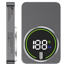 Leotec Powerbank Inalambrico 10.000 mAh -  PD 20W - Qi 15W - Color Gris