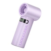 Vention PBE Ventilador de Mano - Velocidad Maxima 17000RPM - Nivel Regulable de 1 a 100 -  Bateria de 3000mAh - Pantalla LED - Conexion USB-C - Ligero y Compacto - Color Morado