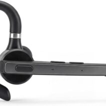 Axtel BT45 Auricular con Microfono Bluetooth - 10 Horas de Autonomia en Conversacion - Cancelacion de Ruido - Estuche de Carga con Pantalla