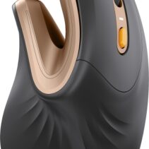 ProtoArc EM11 NL Raton Vertical Ergonomico Inalambrico - 2400 dpi -  Bluetooth + 2.4Ghz - Bateria Recargable - Multidispositivo - Color Negro y Dorado