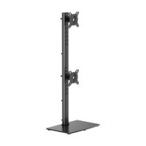 Aisens Soporte de Mesa Eco con Peana Giratorio e Inclinable para 2 Monitores/TV de 17-34" - Peso máximo 12Kg - Color Negro