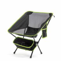 Innovagoods Folstul Silla de Camping Plegable - Soporta 120Kg - Bolsillo Lateral - Bolsa de Transporte