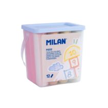 Milan Pack de 12 Tizas Redondas Maxi ø 2