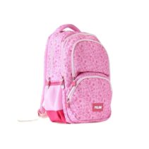 Milan Pink Flowers Mochila Escolar 25L - 3 Bolsillos Delanteros + 2 Bolsillos Laterales - Asas Regulables y Acolchadas - Tamaño 46