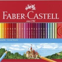 Faber-Castell Classic Colour Caja Metalica con 60 Lapices de Colores Hexagonales + 2 Lapices de Grafito