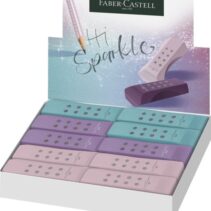 Faber-Castell Sparkle RollOn Goma de Borrar - Libre de PVC - Bajo Residuo - Colores Surtidos