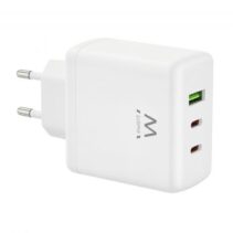 Ewent EW1329 Cargador GaN 65W - 2xUSB-C PD3.0 - 1xUSB-A QC3.0 - Color Blanco