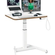 Leitz Ergo Escritorio Compacto Electrico - Regulacion Elecctrica de la Altura de 65 a 130cm - Escritorio de 80x60x2
