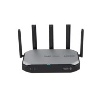 Ruijie RG-EG105GW-X Router de Doble Banda - 5 Puertos de 1Gbps - WiFi 6 AX3000 - Velocidad hasta 3Gbps - Carcasa Metalica - Soporte Mesh - Gestion con App - Color Negro y Gris
