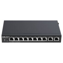 Ruijie RG-EG310GH-P-E Router de Sobremesa - 10 Puertos - 8x PoE+ 110W - 1.5Gbps - Capacidad hasta 300 Usuarios - Gestion en la Nube - Color Negro