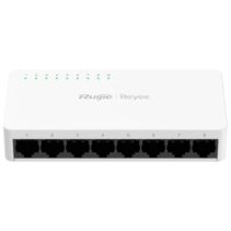 Ruijie RG-ES08F Switch de Sobremesa - 8 Puertos - Velocidad hasta 100Mbps - Carcasa de Plastico - Color Blanco