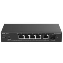 Ruijie RG-ES206MG-P Switch - 5 Puertos Ethernet hasta 2.5Gbps - 1x SFP+ hasta 10Gbps - PoE/PoE+ hasta 70W - Gestionado en la Nube - Color Negro