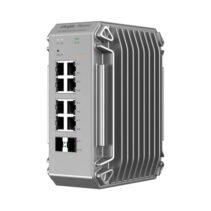 Ruijie RG-NIS3100-8GT2SFP-HP Switch Industrial - 8 Puertos Ethernet hasta 1Gbps - 2x SFP 1Gbps - PoE/PoE+ hasta 240W - Color Gris