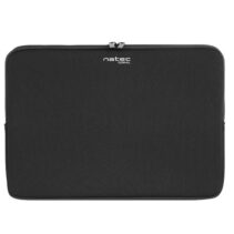Natec Coral Funda par Portatiles de 14.1" - Neopreno - Doble Cremallera - Delgada y Resistente - Color Negro