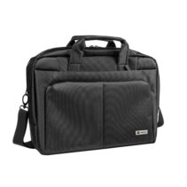 Natec Gazelle Maletin para Portatiles de 14" - Multiples Bolsillos - Resistente a Salpicaduras - Gran Capacidad - Color Negro