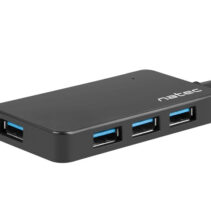 Natec Moth Hub USB - 4 Puertos USB 3.0 - Color Negro
