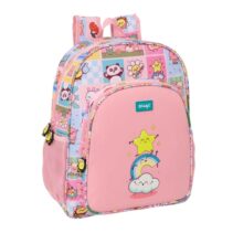Safta Mr. Wonderful Comic Mochila - 15L - Adaptable a Carro - Bolsillo Frontal - Portabotellas - Cremallera con Doble Tirador - Asa de Mano - Hombreras y Espalda Acolchada - 32x38x12cm - Color Rosa