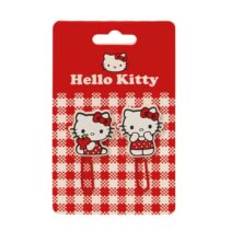 Safta Hello Kitty Pack de 2 Clips - Presentado en Blister - Color Rojo y Blanco
