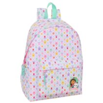 Safta Gabby's Dollhouse Mochila para Portatiles hasta 14.1" - Portabotellas - Cremallera con Doble Tirador - Asa de Mano - Bolsillo Frontal - Acolchada - 31x43x13cm - Color Lavanda