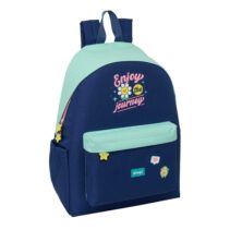 Safta Mr. Wonderful Estrella Mochila para Portatiles hasta 14.1" - Portabotellas - Cremallera con Doble Tirador - Asa de Mano - Bolsillo Frontal - Acolchada - 31x43x13cm - Color Turquesa Claro