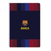 Safta F.C.Barcelona 1ª Equipacion 26/27 Libreta con Espiral - Formato Folio - 80 Hojas de 80g/m2 - Cuadricula 4x4mm - Tapas Duras Glasofonadas - 21.5x31x1cm - Color Rojo y Azul