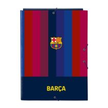 Safta F.C.Barcelona 1ª Equipacion 26/27 Carpeta de 3 Solapas - Formato Folio - Cierre con Gomas Elasticas - Tapas Duras Forradas - 26x33.5x2.5cm - Color Rojo y Azul