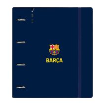 Safta F.C.Barcelona 1ª Equipacion 26/27 Carpeta de 4 Anillas de 35mm - Recambio de 100 Hojas A4 - Cuadricula de 5x5mm - 90g/m2 - Separadores Internos - Goma Elastica - 27x32x4cm - Color Azul Marino