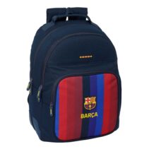 Safta F.C.Barcelona 1ª Equipacion 26/27 Mochila - Adaptable a Carro - Bolsillo Frontal - Portabotellas - Cremallera con Doble Tirador - Asa de Mano - Espalda Acolchada - 32x42x15cm - Color Azul Noche