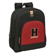 Safta Harry Potter Hogwarts Mochila - 15L - Adaptable a Carro - Bolsillo Frontal - Portabotellas - Cremallera con Doble Tirador - Asa de Mano - Hombreras Acolchadas - 32x38x12cm - Color Negro y Rojo