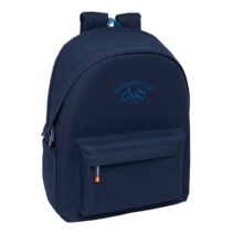 Safta Spagnolo Mochila para Portatiles hasta 15.6" - Bolsillo para Tablet hasta 11" - Antirrobo - Asa de Mano - Conector USB - Cremallera - Doble Tirador - Acolchada - 31x44x18cm - Color Azul Noche