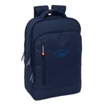 Safta Spagnolo Mochila para Portatiles hasta 15.6" - Portabotellas - Cremallera con Doble Tirador - Bolsillo para Tablet hasta 10.6" - Conector USB - Acolchada - 29x44x15cm - Color Azul Noche