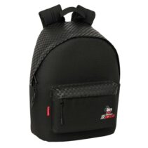 Safta Mickey and Friends Racing - Teen Mochila para Portatiles hasta 14.1" - Bolsillo para Tablet hasta 10.6" - Bolsillo Frontal - Asa de Mano - Acolchada - 31x41x16cm - Color Negro
