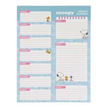 Safta Snoopy Planificador Semanal - 50 Paginas - 100 g/m2 - 19x25.5cm - Colores Surtidos