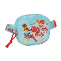 Safta Paw Patrol Dino Rescue Bolsa de Cintura Infantil - Cremallera - Cintas Ajustables - Cierre de PVC - 14x11x4cm - Color Azul Pastel