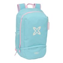 Safta Munich Sky Mochila Zapatillero - Cremallera con Doble Tirador - Bolsillo Interior - Portabotellas - Asa de Mano - 28x51x19cm - Color Azul Pastel