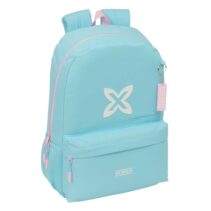 Safta Munich Sky Mochila - 19L - Adaptable a Carro - Bolsillo Frontal - Espalda Acolchada - Cremallera con Doble Tirador - Asa de Mano - Hombreras Ergonomicas - 30x46x14cm - Color Azul Pastel