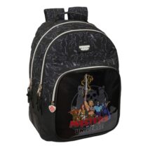 Safta Masters of the Universe Mochila - Adaptable a Carro - Bolsillo Frontal - Portabotellas - Cremallera con Doble Tirador - Asa de Mano - Espalda Acolchada - 32x42x15cm - Color Gris y Negro