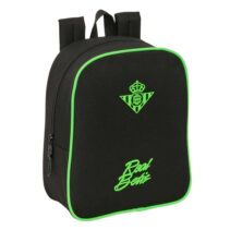 Safta Real Betis Balompie Mochila Guarderia - 6L - Cremallera - Asa de Mano - Tarjeta de Identificacion Personal - Adaptable a Carrito - 22x27x10cm - Color Negro y Verde